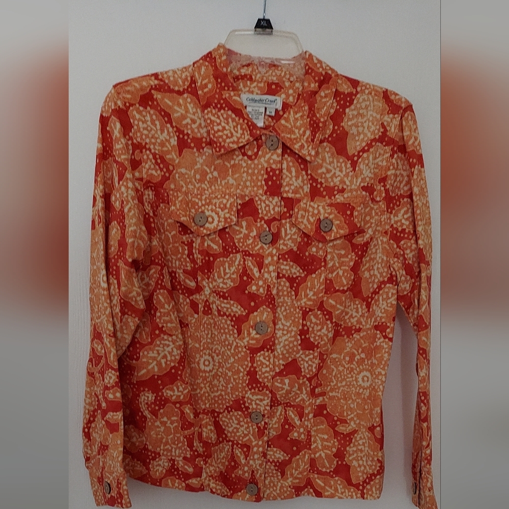 Like New Coldwater Creek Linen/Rayon Jacket